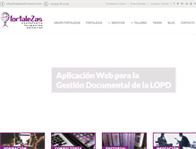 Tablet Screenshot of fortalezasformacion.com